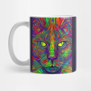 trippy cat 6 Mug